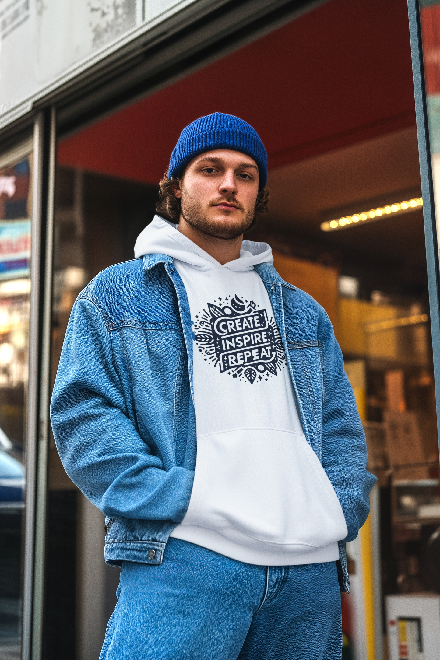 Create. Inspire. Repeat. Hoodie KFQ