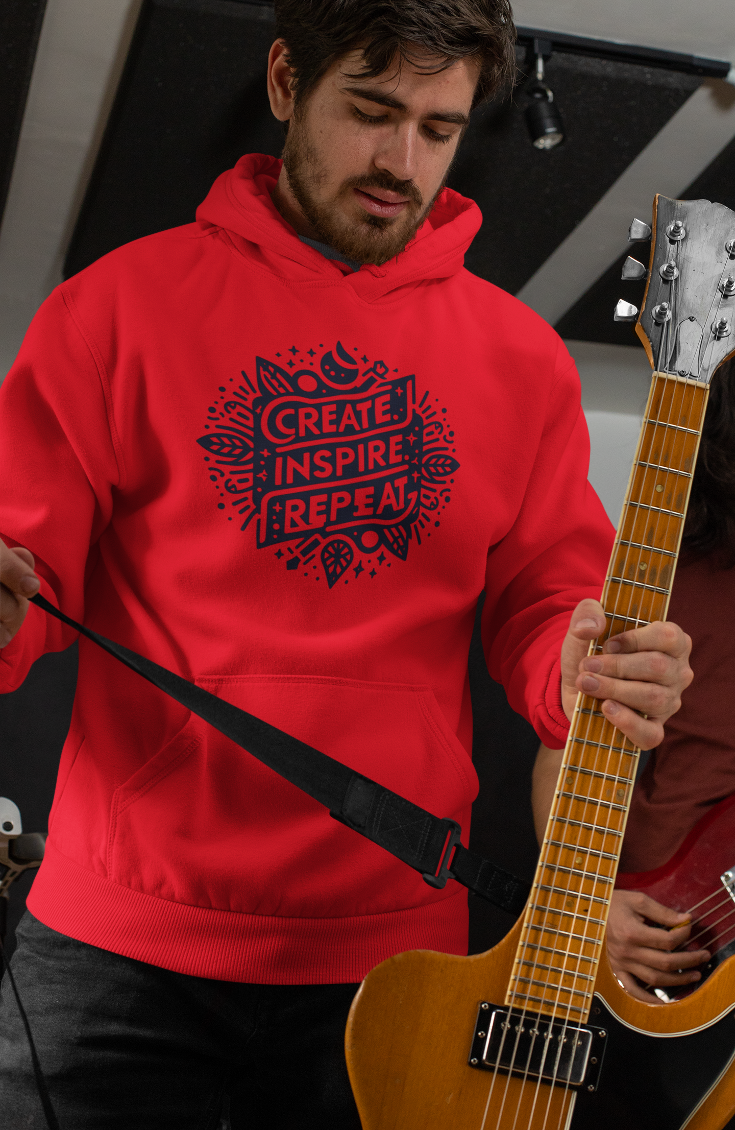 Create. Inspire. Repeat. Hoodie KFQ