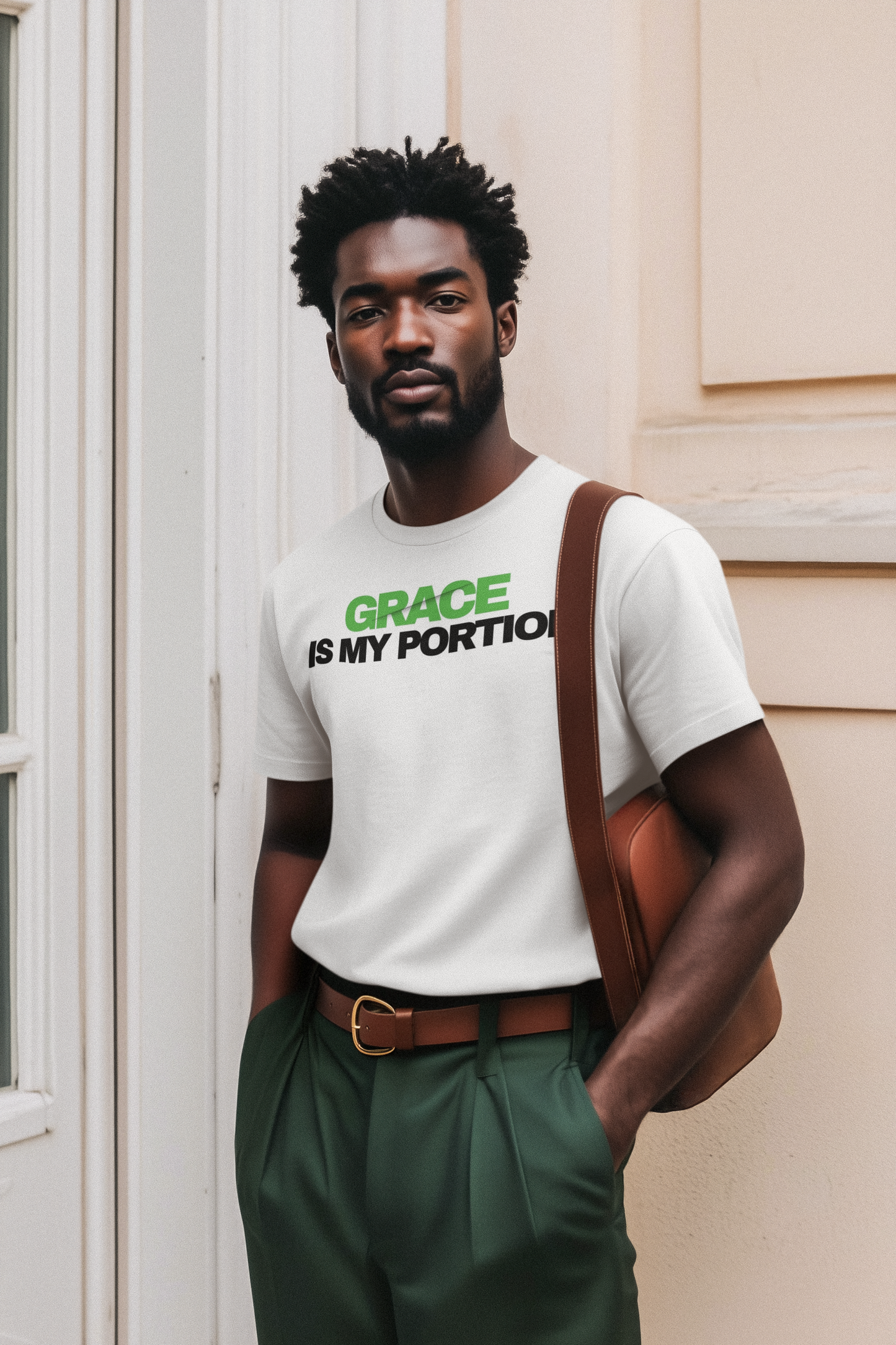 Grace Is My Portion Black Tee KFQ